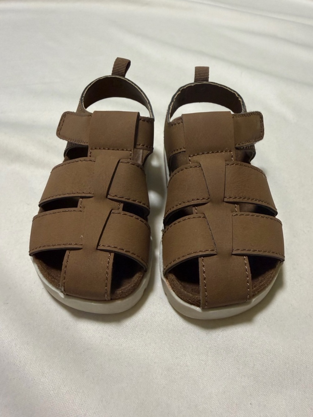 H&M Kids Brown Closed-Toe Fisherman Sandals 6T